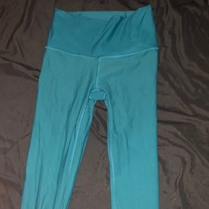 Greenish blue lulu lemon leggings size 4